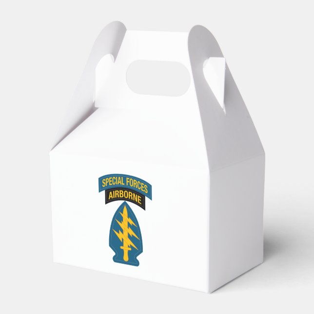 Special Forces insignia Airborne Tab Favor Box (Front Side)