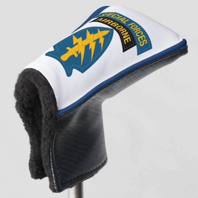 Special Forces insignia Airborne Tab Golf Head Cover (3/4 Front)