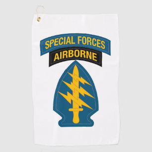 Special Forces insignia Airborne Tab Golf Towel