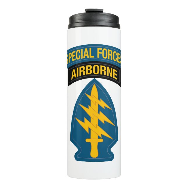 Special Forces insignia Airborne Tab Thermal Tumbler (Front)