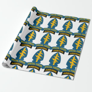 Special Forces insignia Airborne Tab Wrapping Paper