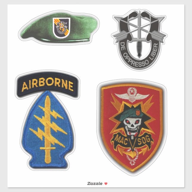 Special Forces MACVSOG SOG Green Berets Contour (Sheet)
