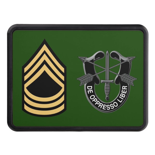 SPECIAL FORCES MSG TRAILER HITCH COVER (Front)