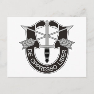 Special Forces SF De Oppresso Liber Postcard