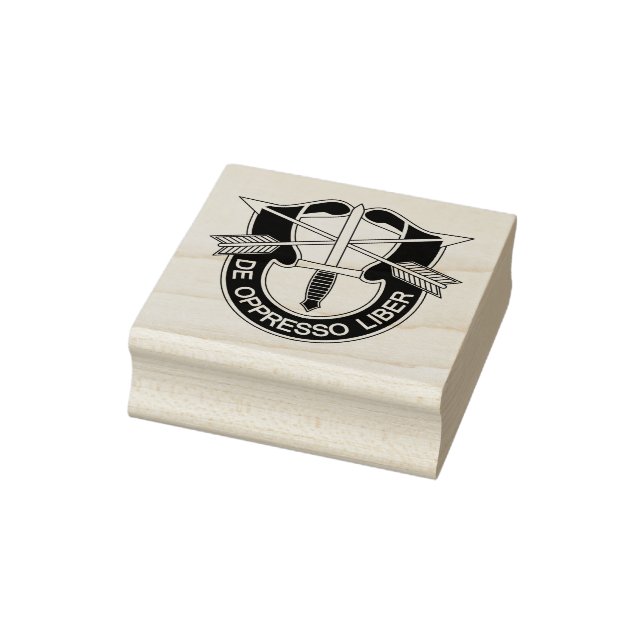 Special Forces SF De Oppresso Liber Rubber Stamp (Stamp)