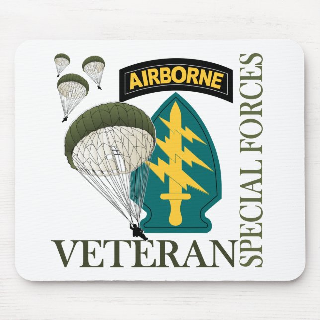 Special Forces Veteran - Airborne Mouse Pad (Front)