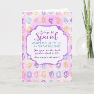 Special Foster Mom - Mother's Day Card