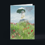 Special Friend An Iconic Parasol  Birthday Card<br><div class="desc">Dear Friend a lovely Happy Birthday -- originally seen in The Grounds for Sculpture in NJ — this is clearly themed on Monet’s famous Lady. Artistic photograph to share and help bring joy to a special friend on their day. Any design questions, just email charmdesignstudio@rcn.com and we'll be delighted to...</div>