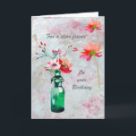 Special Friend Beautiful Floral Birthday Card<br><div class="desc">Beautiful birthday card for a special friend; lovely to look out with watercolor flowers and a soft textured background.  Gentle,  colourful and cheerful -- it will be much appreciated.</div>