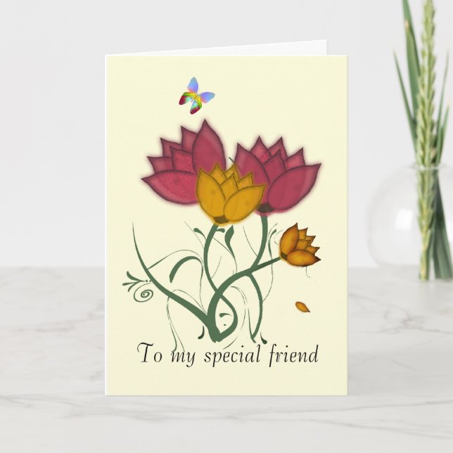 Special Friend Card (Front)
