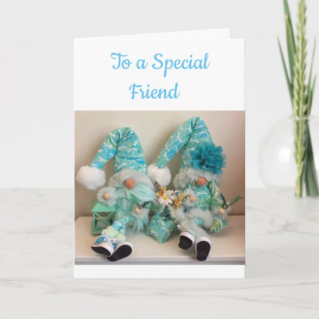 SPECIAL FRIEND MAKES CHRISTMAS SPECIAL FOR ME HOLI HOLIDAY CARD (Front)