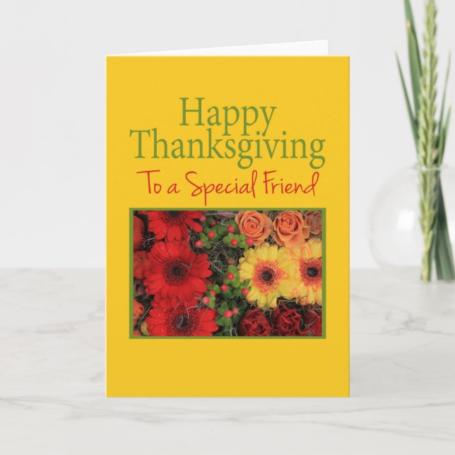 Special friend Thanksgiving Card (Front)