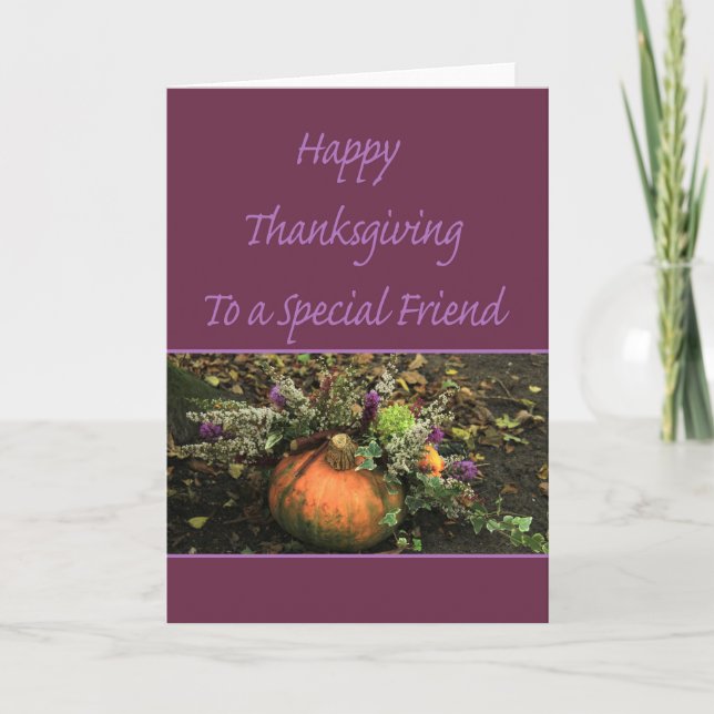 Special friend Thanksgiving Card (Front)