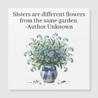 Special gift for sister magnetic card