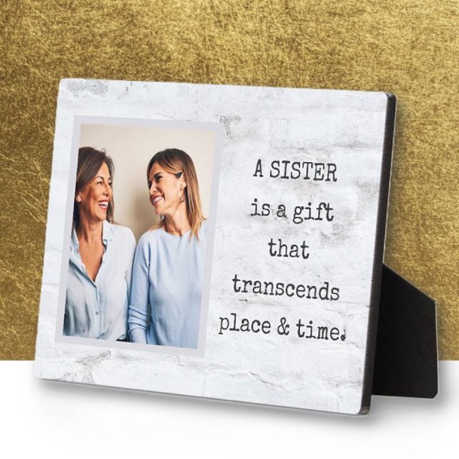 Special Gift! SISTER Photo Plaque with Easel (Creator Uploaded)