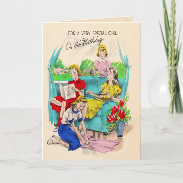 Special Girl Birthday Card (Front)