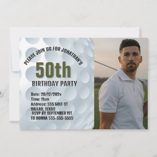  Special Golf-Themed Birthday Celebration Invitation