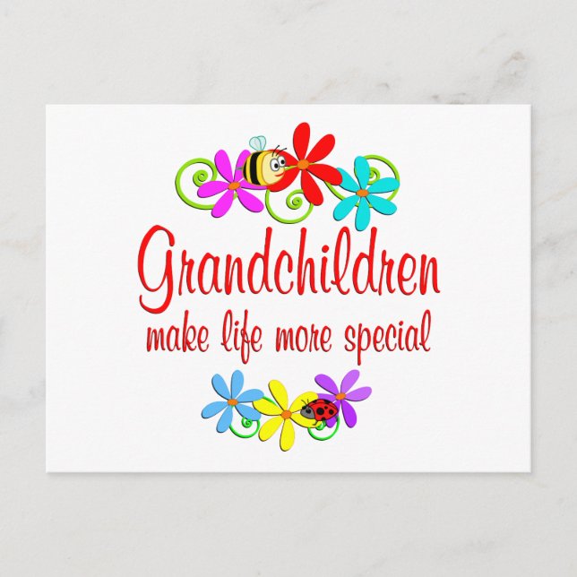 Special Grandchildren Postcard (Front)