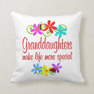Special Granddaughter Throw Pillow