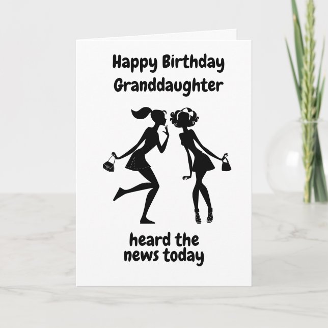 SPECIAL *GRANDDAUGHTER* TURNS **16**  CARD (Front)