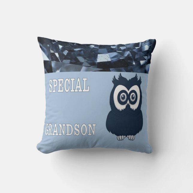 Special Grandson Throw Pillow (Front)