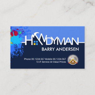 Special Handyman Signage Home Repairs Business Card