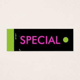 "SPECIAL" Hang Tag