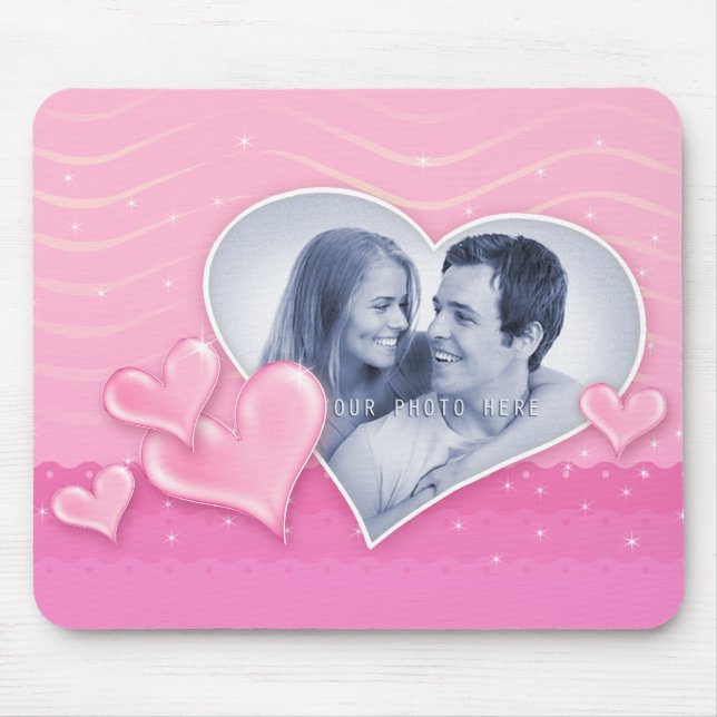 Special Hearts Photo Template Mouse Pad (Front)