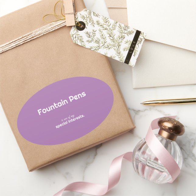 Special Interest Oval Sticker (Gifting)