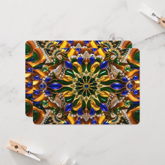 Special invitations with Brazil Design  (Front/Back In Situ)