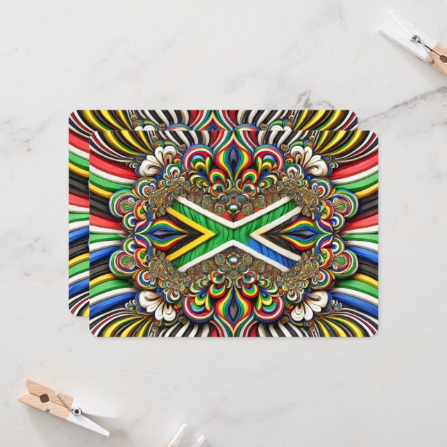 Special invitations with South African Design  (Front/Back In Situ)