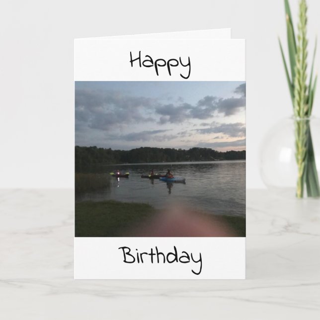 SPECIAL LAKE EFFECT WITH BIRTHDAY WISHES FOR YOU CARD (Front)