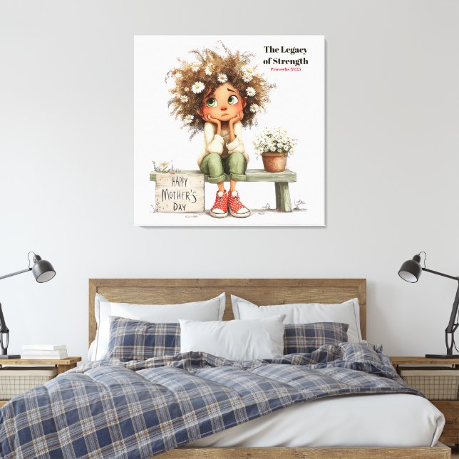 Special Mom (Keepsake) Canvas Print (Insitu(Bedroom))