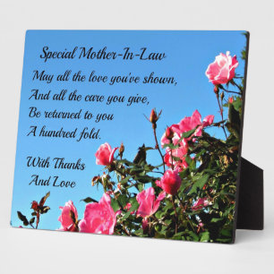Special Mother-in-law Plaque