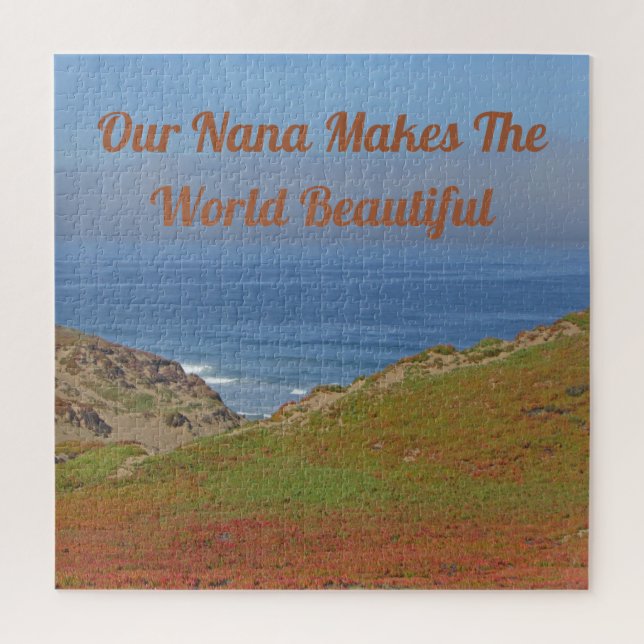 Special Nana Ocean Photo Pacific Coast Beach Jigsaw Puzzle (Vertical)