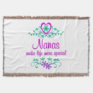 Special Nana Throw Blanket