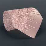 Special Neck Tie Rose Gold Blush Glitter Drips<br><div class="desc">Rose Gold Blush Glitter Sparkle Drips Chic Pink Modern - Add Your Unique Text / Name - Make Your Special Gift - Resize and move or remove and add text / elements with customization tool. Design by MIGNED. Please see my other projects. You can also transfer this designs to more...</div>