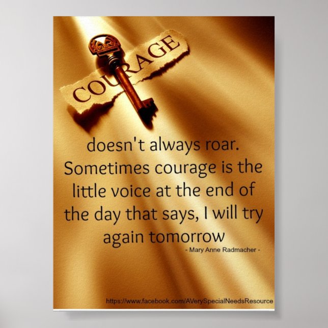 Special Needs Courage Poster (Front)