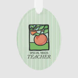 Special Needs Teacher Thank You, Apple Ornament