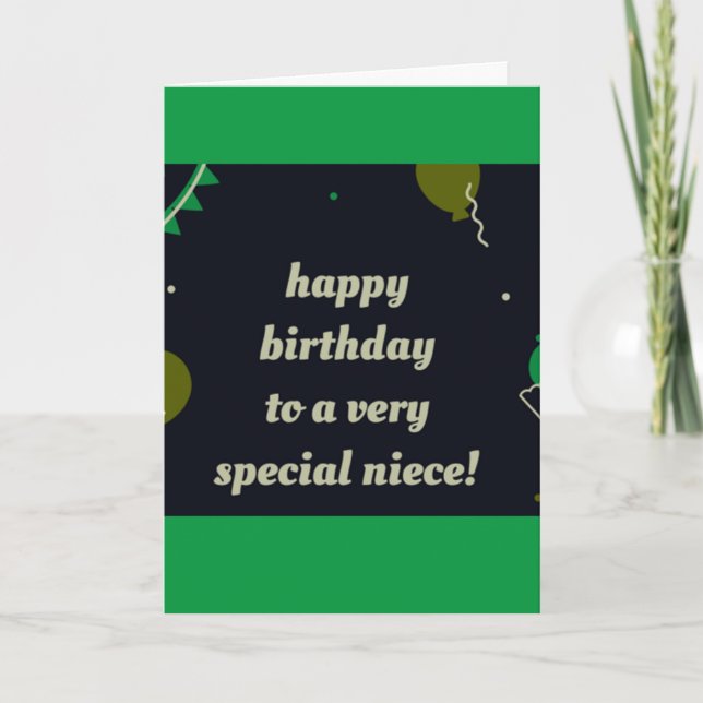 ***SPECIAL NIECE*** HAPPY BIRTHDAY TO "YOU"!!!! CARD (Front)