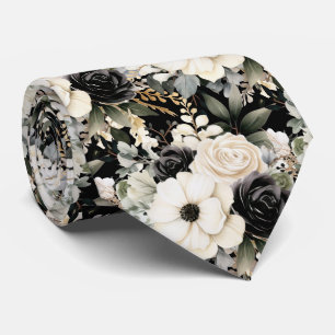 Special Occasion Floral Neck Tie Modern & Formal