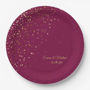 Special Occasion Personalized Petite Stars Paper Plate