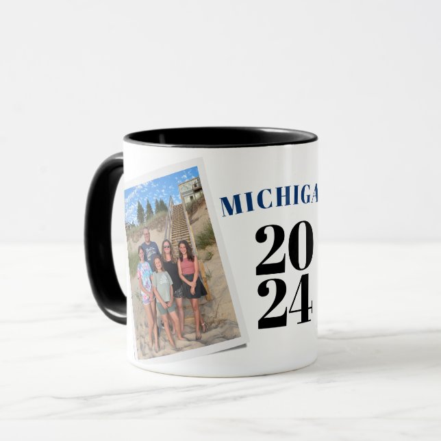 Special Occasion Vacation Family Reunion Photo Mug (Front Left)