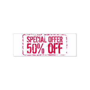 Special offer 50% Off Self-inking rubber stamp