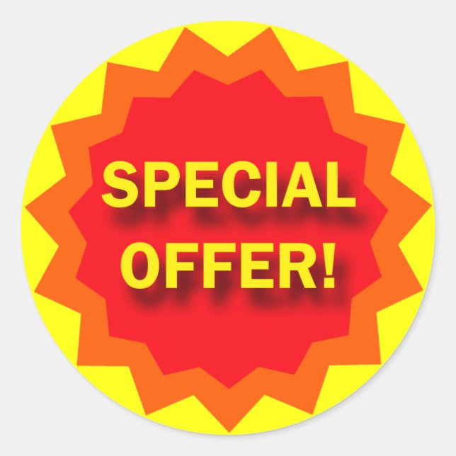 SPECIAL OFFER - RETAIL SIGN CLASSIC ROUND STICKER (Front)