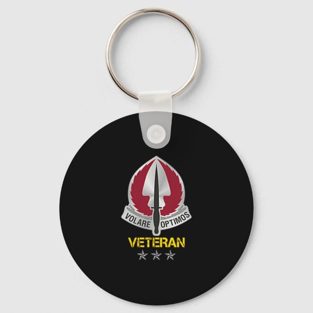 Special Operations Aviation Command Logo Veteran P Keychain (Front)