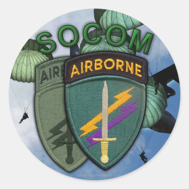 Special operations command civil affairs socom Sti Classic Round Sticker (Front)