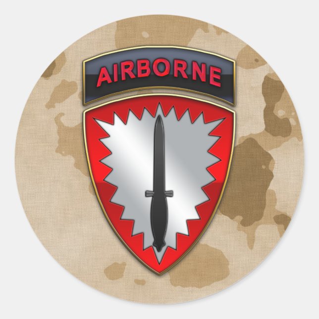 Special Operations Command Europe SSI Classic Round Sticker (Front)