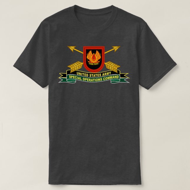 Special Operations Command Sine Pari Flash w Br Ri T-Shirt (Design Front)