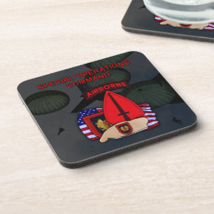 special operations command socom vets Cork Coaster